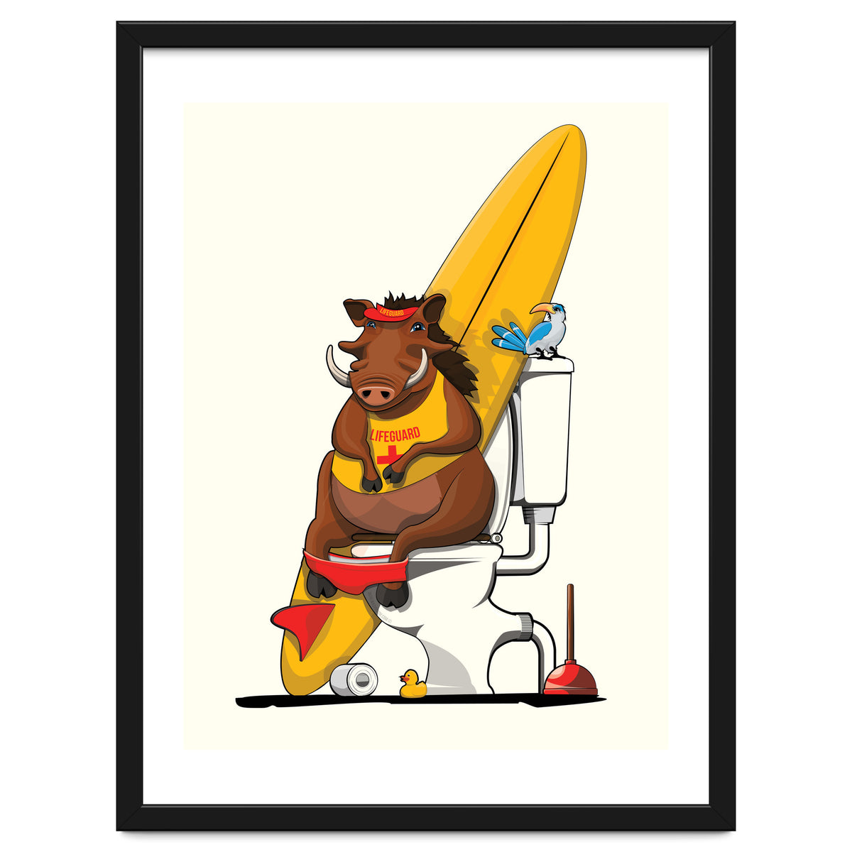 Warthog on the Toilet, Funny Bathroom Humour