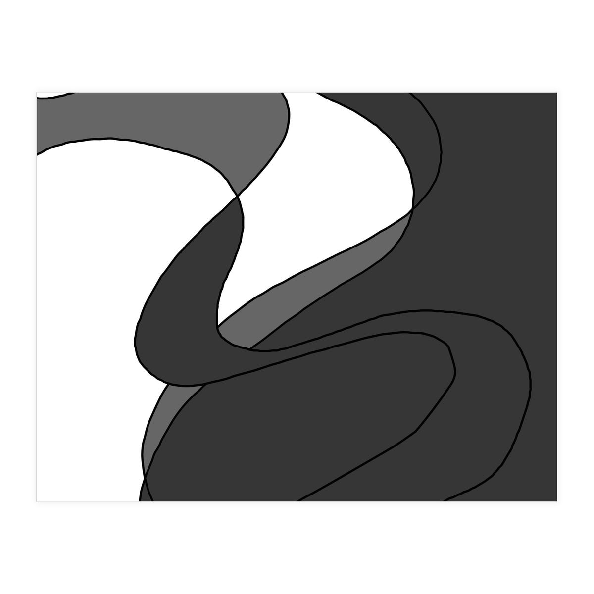 Grey Waves 4 (Print Only)