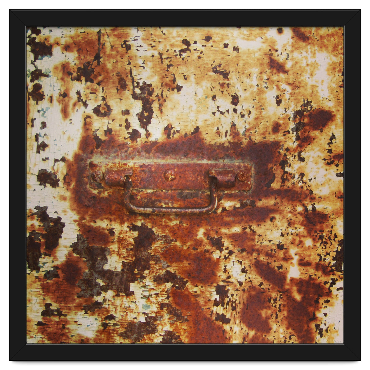 Rusty metal door