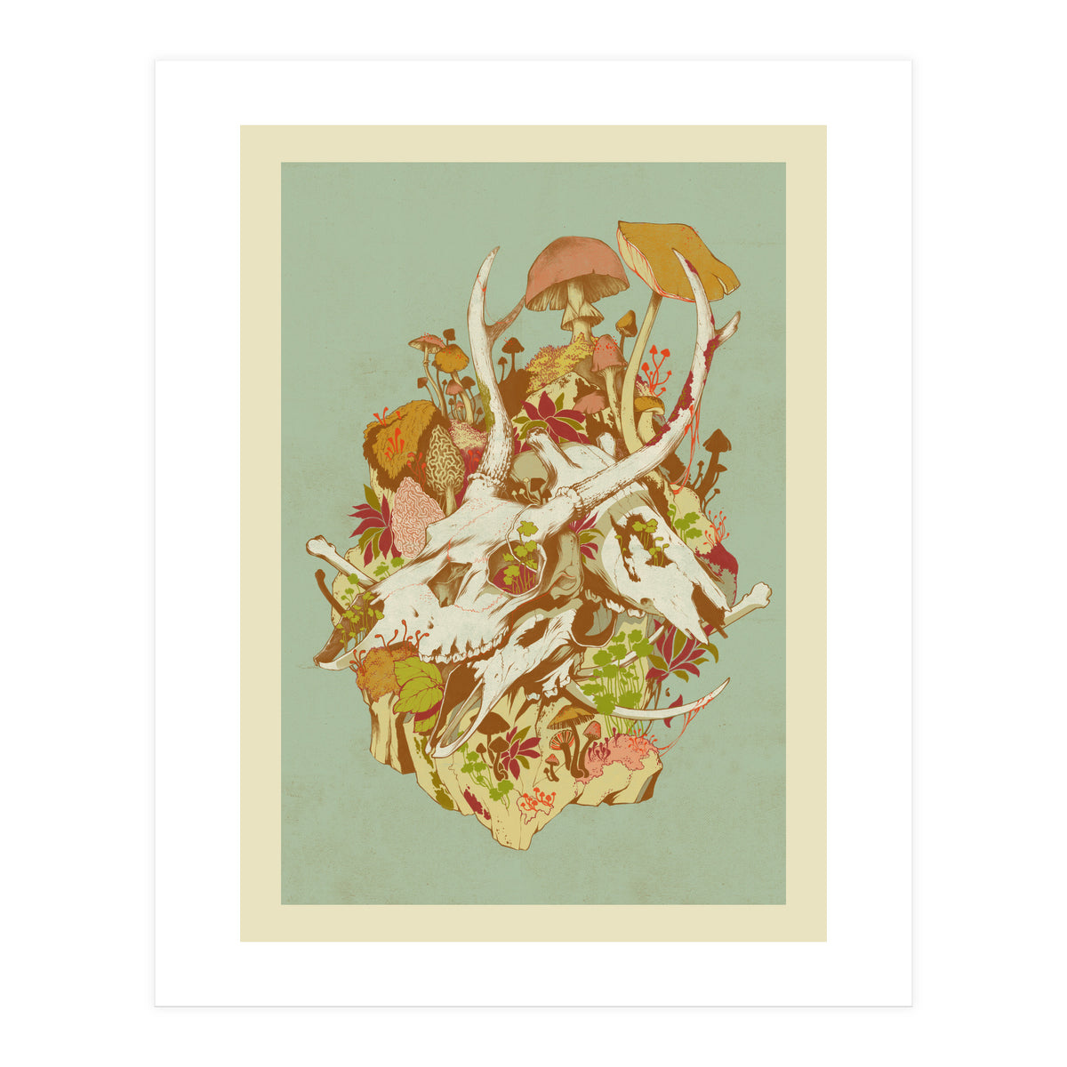 Skulls In Spring (Print Only)
