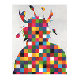 Indian Portrait Disaster · Kicking Bear Colorful Square (Print Only) thumbnail