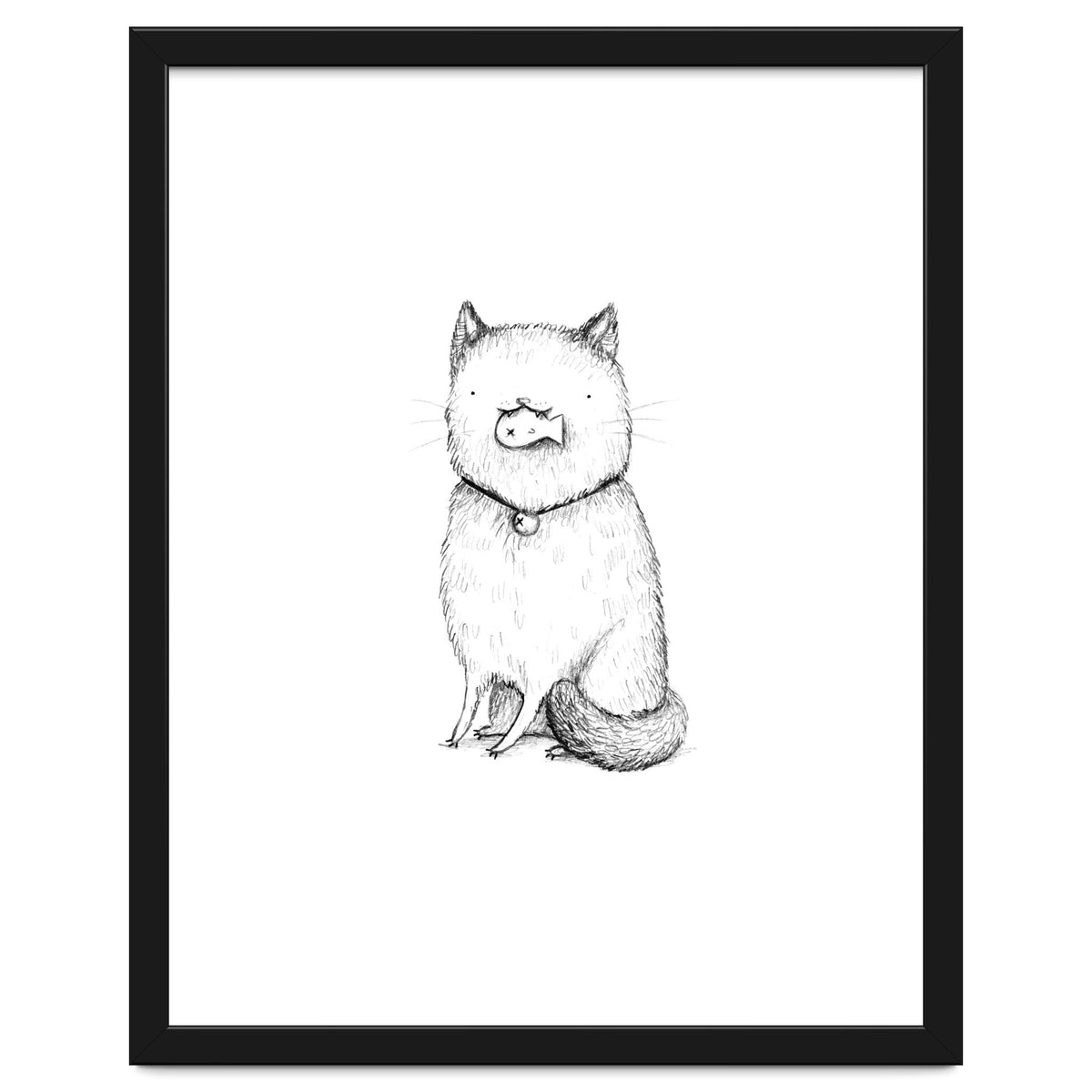 Kitty with a Fish Cracker