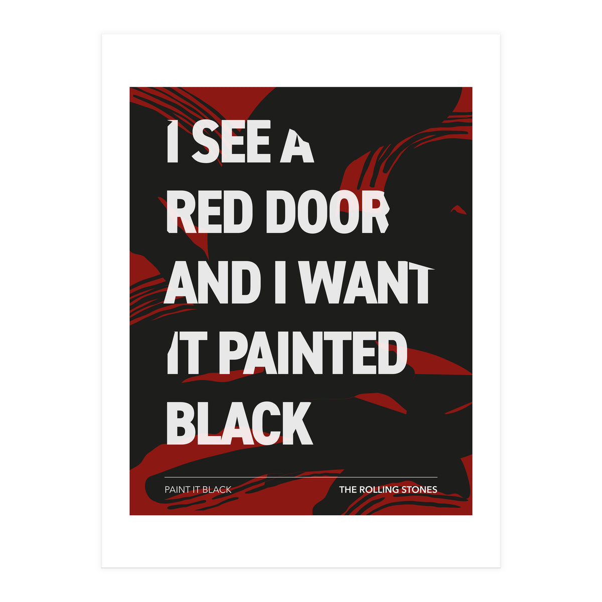 The Rolling Stones - Paint It Black (Print Only)