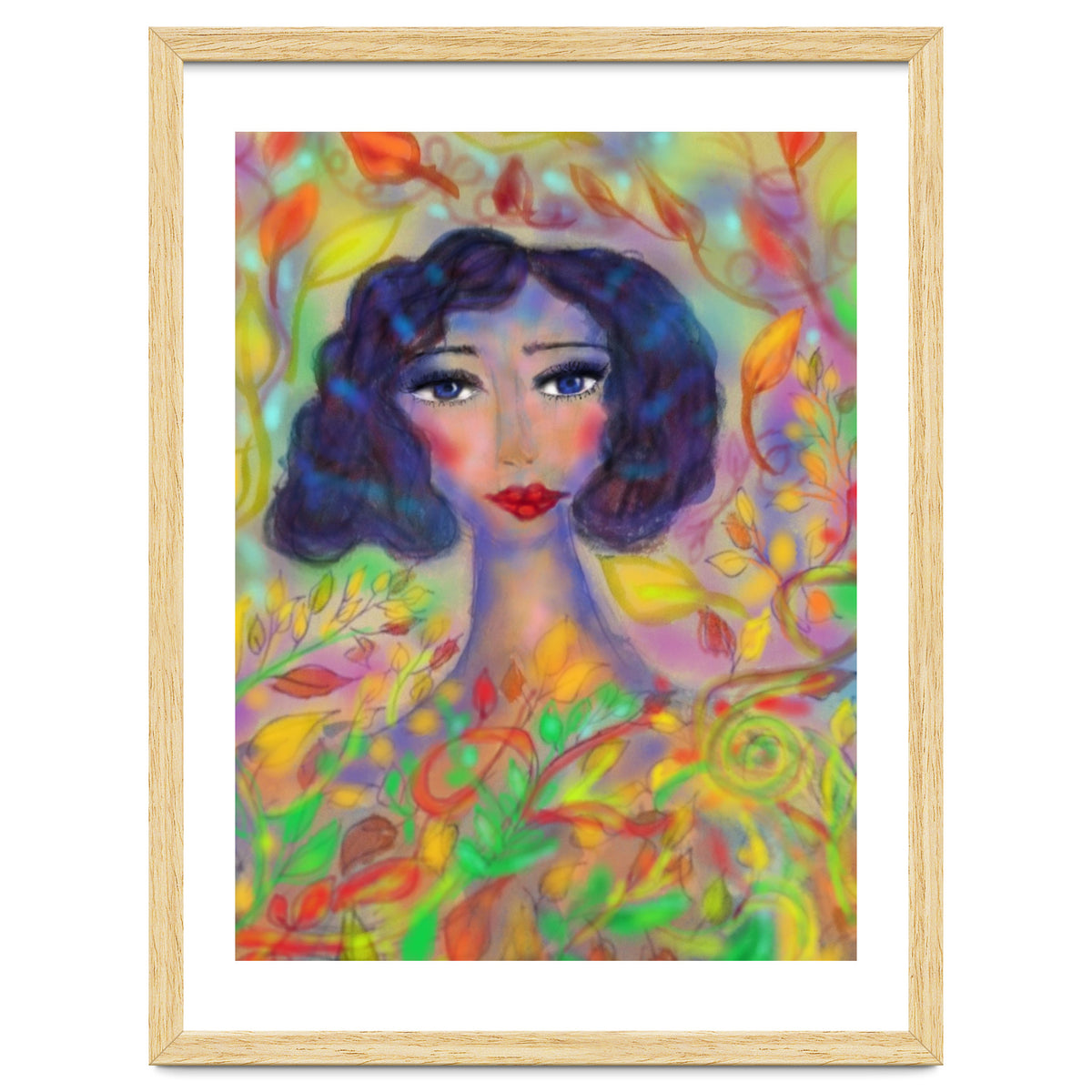 A GIRL IN AN ENCHANTED FOREST