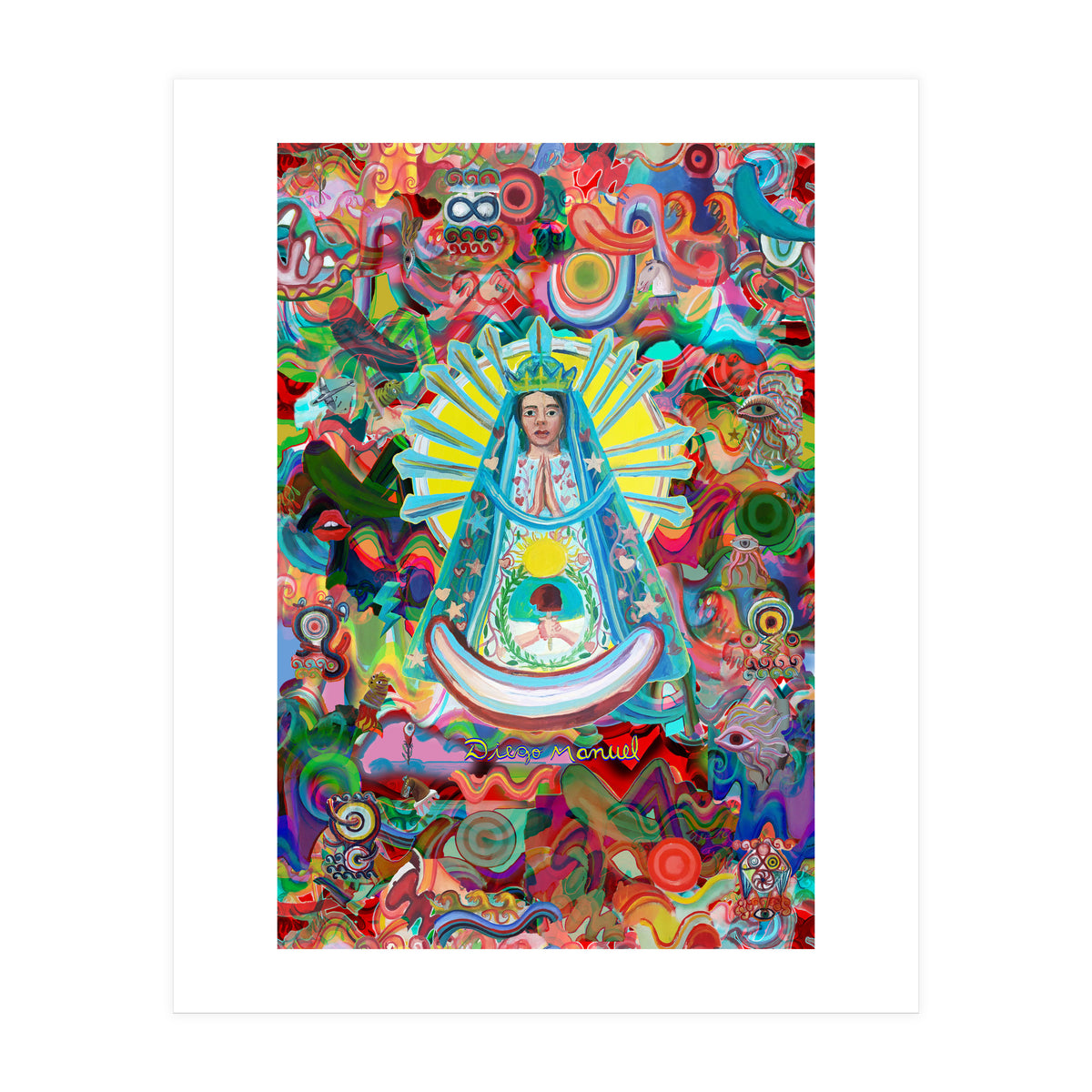 Virgen Y Graffiti 14 (Print Only)