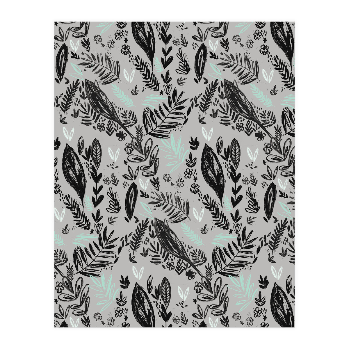 Inky Jungle Pattern (Print Only)