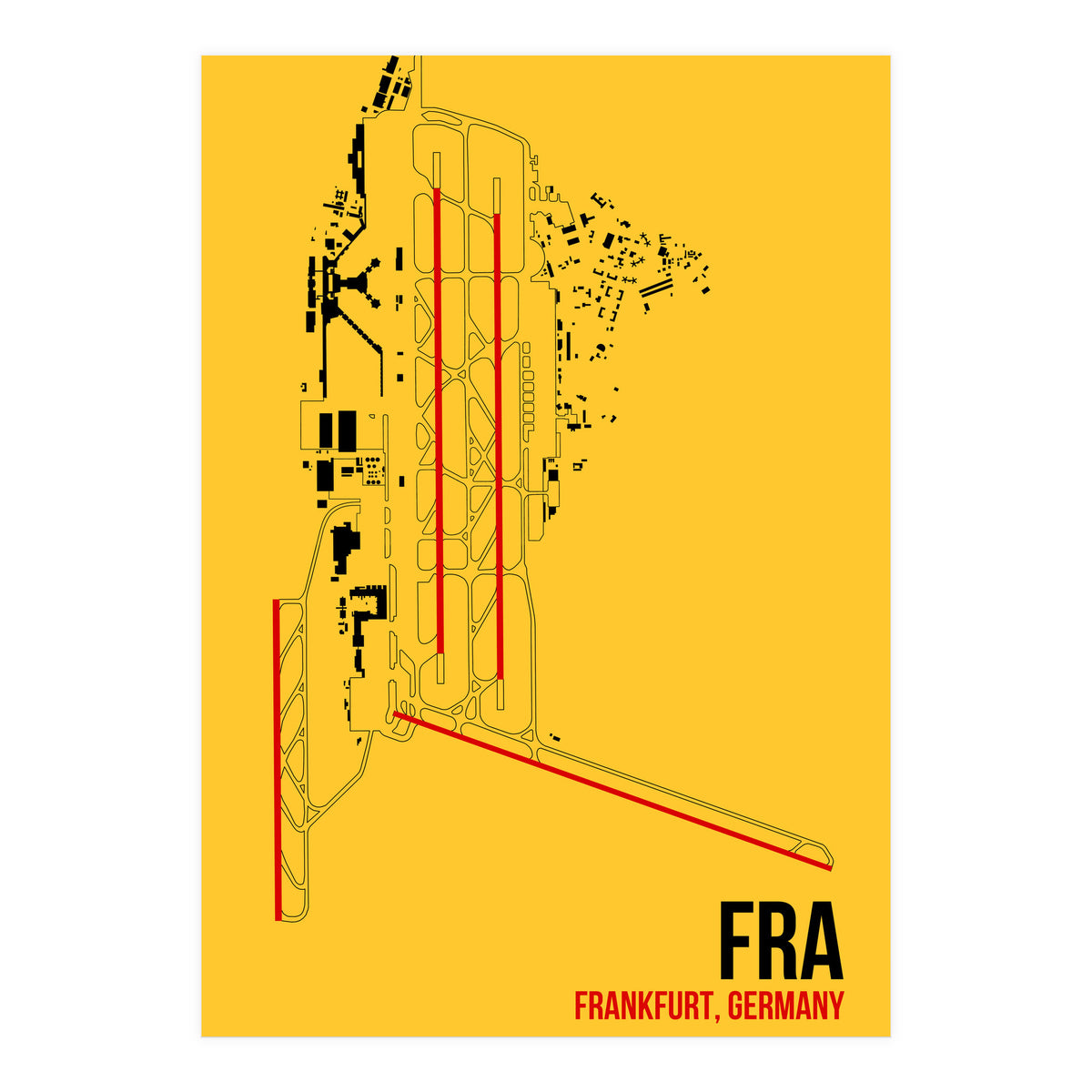 Frankfurt Airport Layout (Print Only)