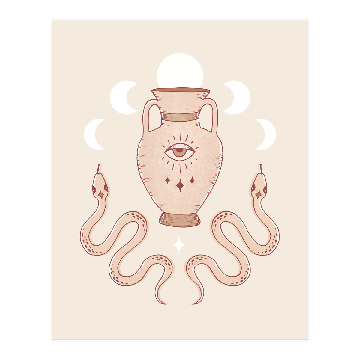 Terracotta Snakes (Print Only)