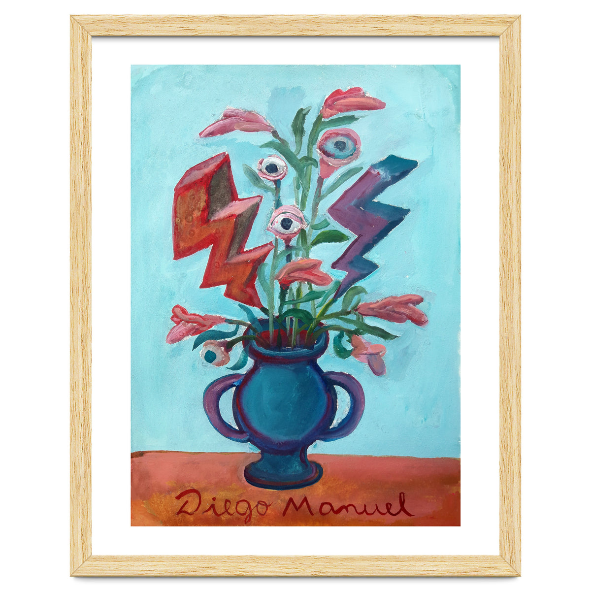 Florero Con Dos Rayos