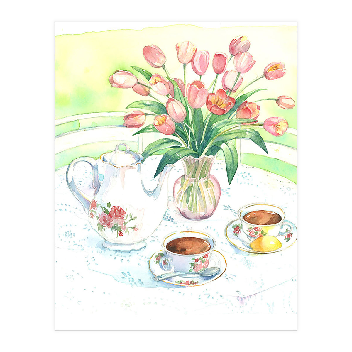 Tea & Tulips (Print Only)