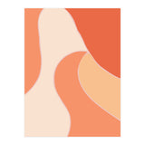 Colorful Orange Tones  Retro Waves (Print Only) thumbnail