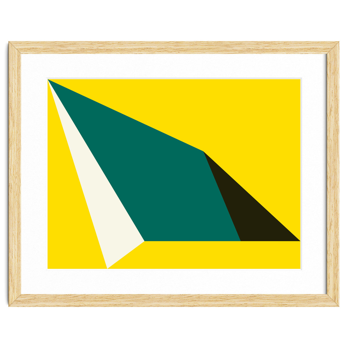 Geometric Shapes No. 74 - yellow, green & black