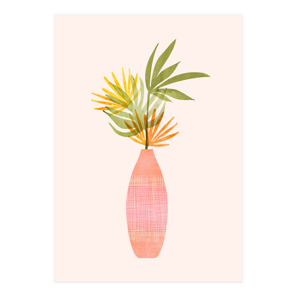 Modern Tropical Summer Bouquet (Print Only)
