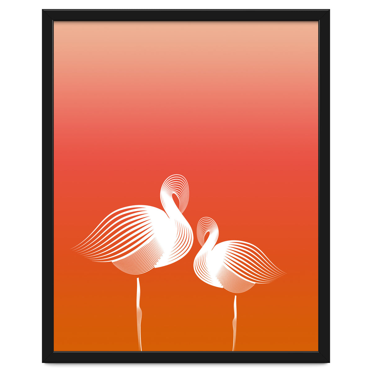 Meditating Flamingos