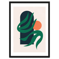 Mid Century Modern Botanical Geometric Art