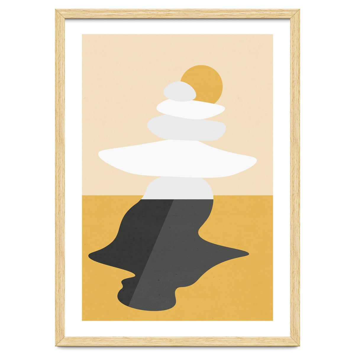 Abstract Cairn - Golden Desert