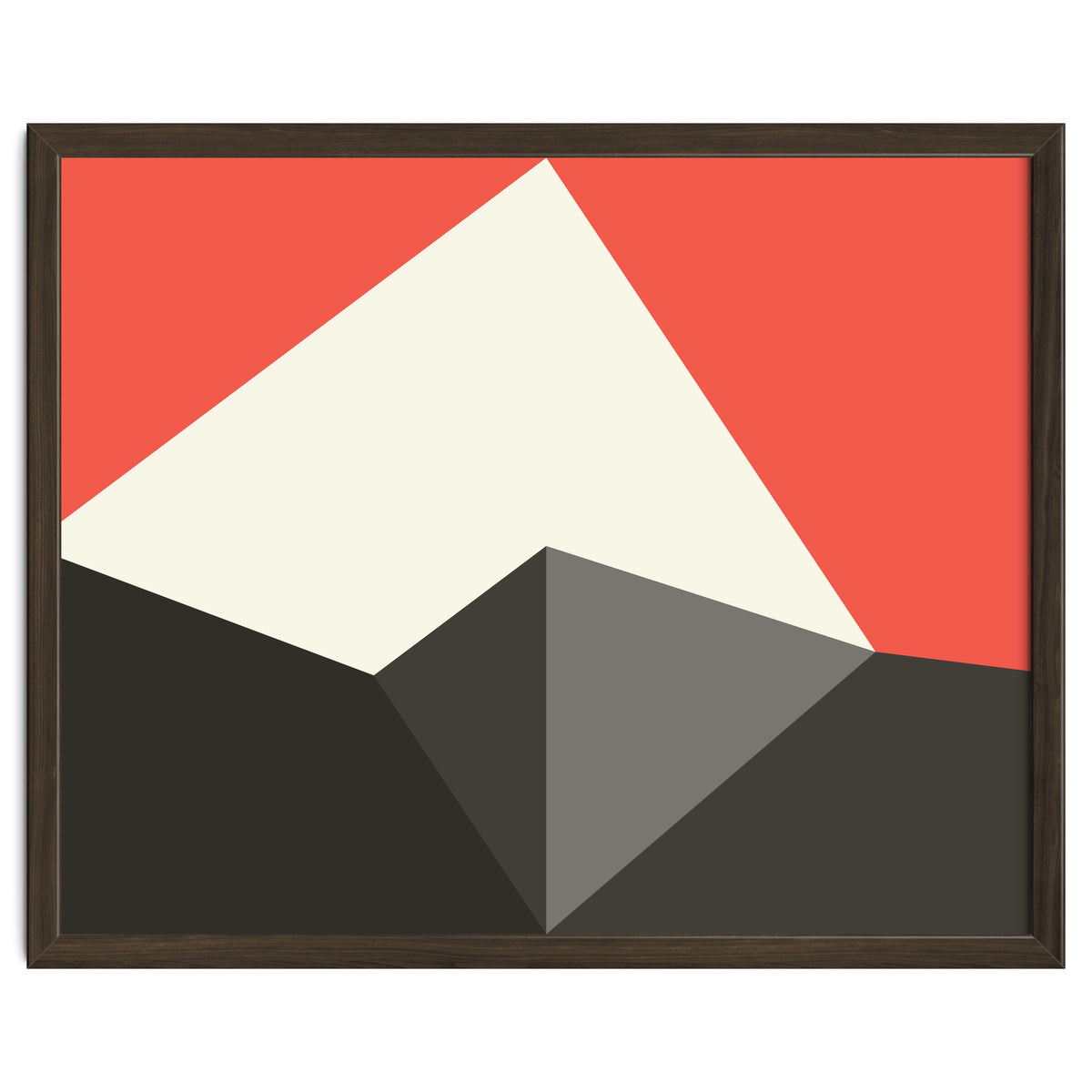 Geometric Shapes No. 77 - pink & grey