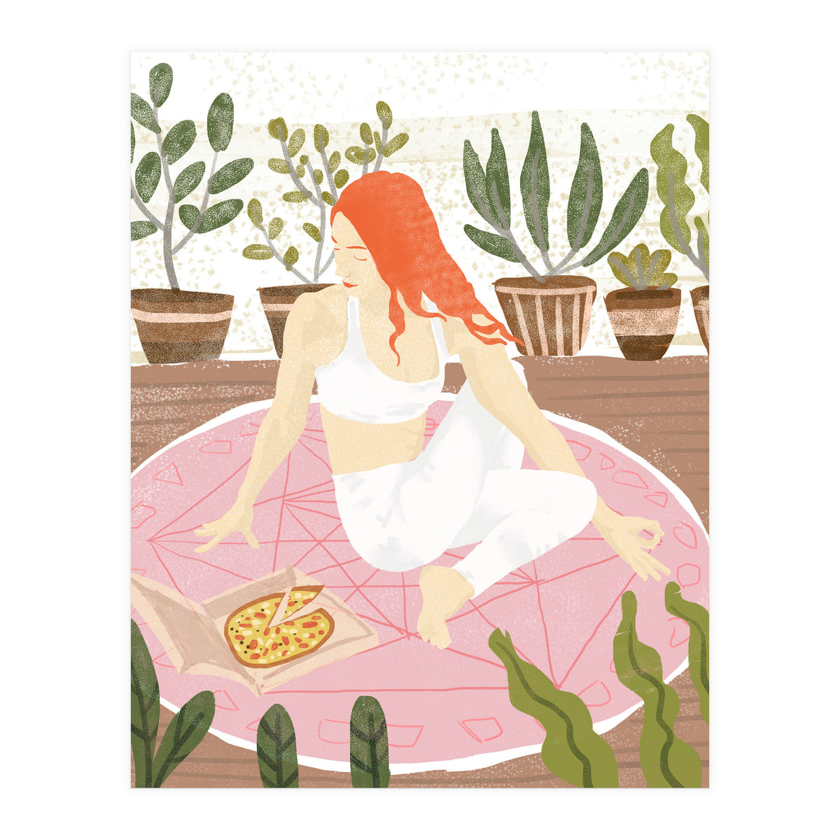Yoga + Pizza (Print Only)
