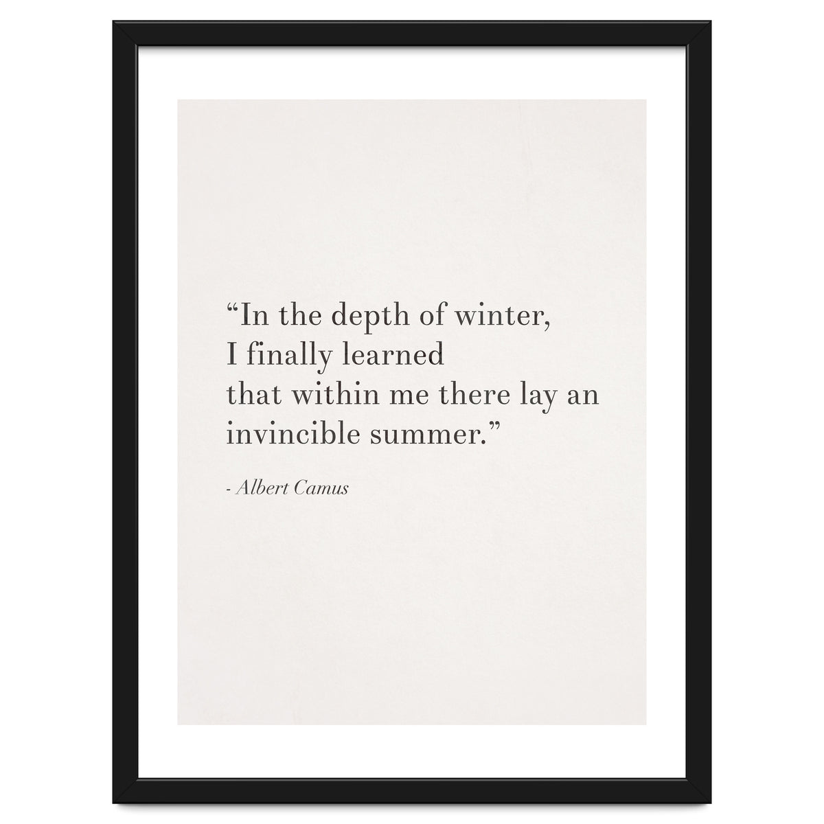 An Invincible Summer By Camus, White