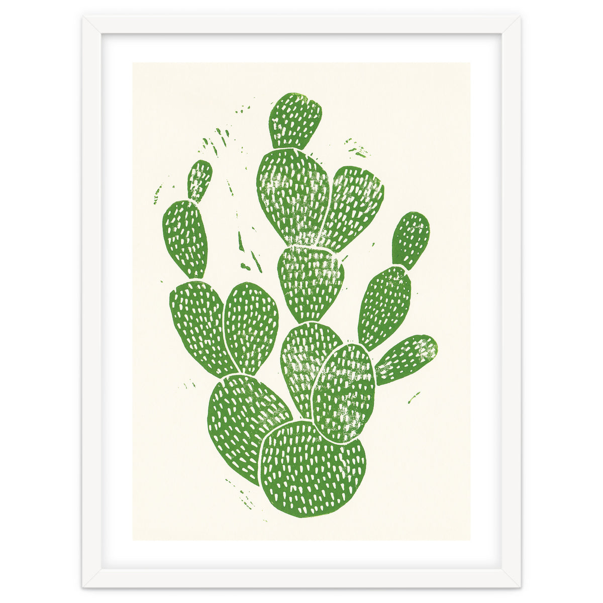 Linocut Cacti #1