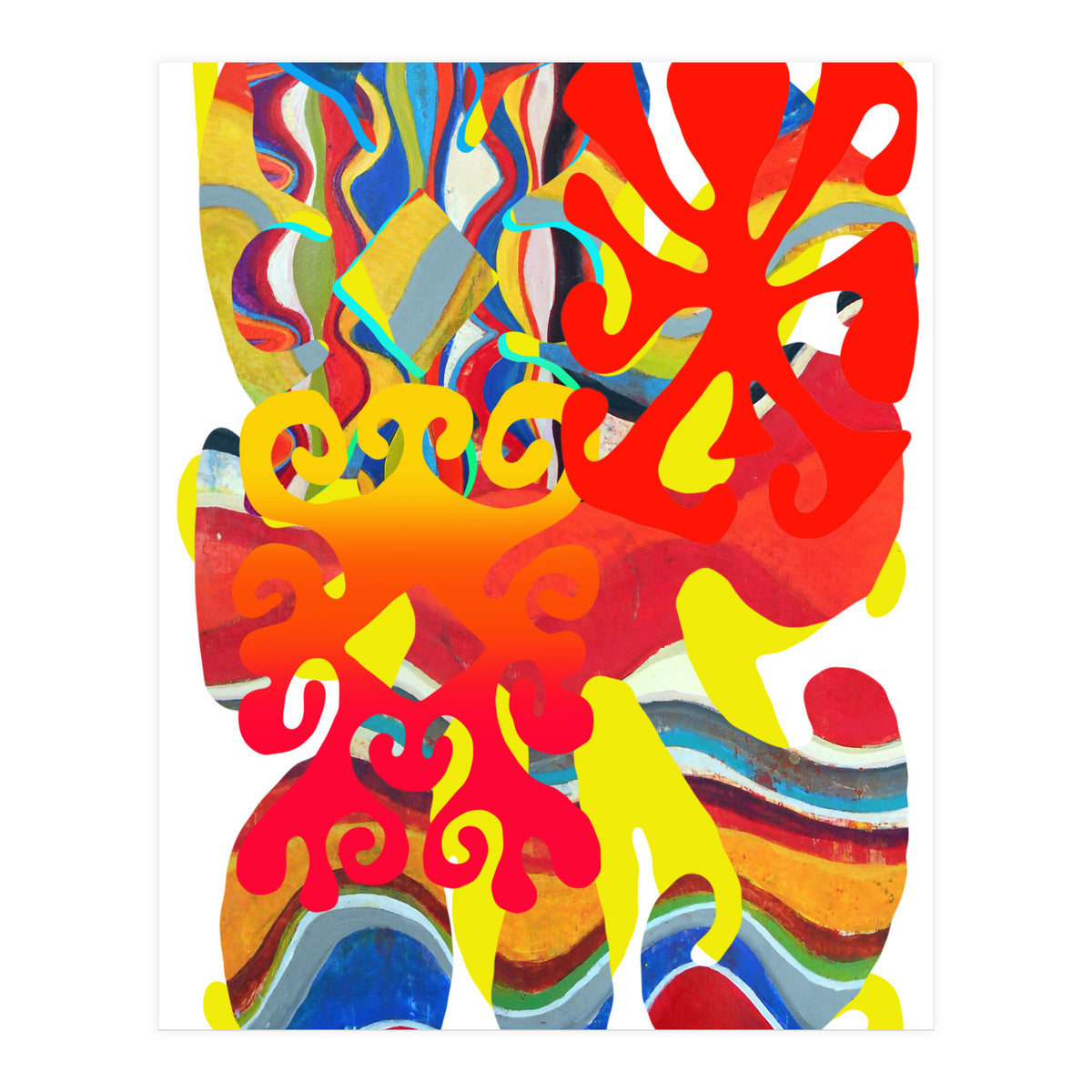 Pop Abstract Asimetrico 3 Copia (Print Only)