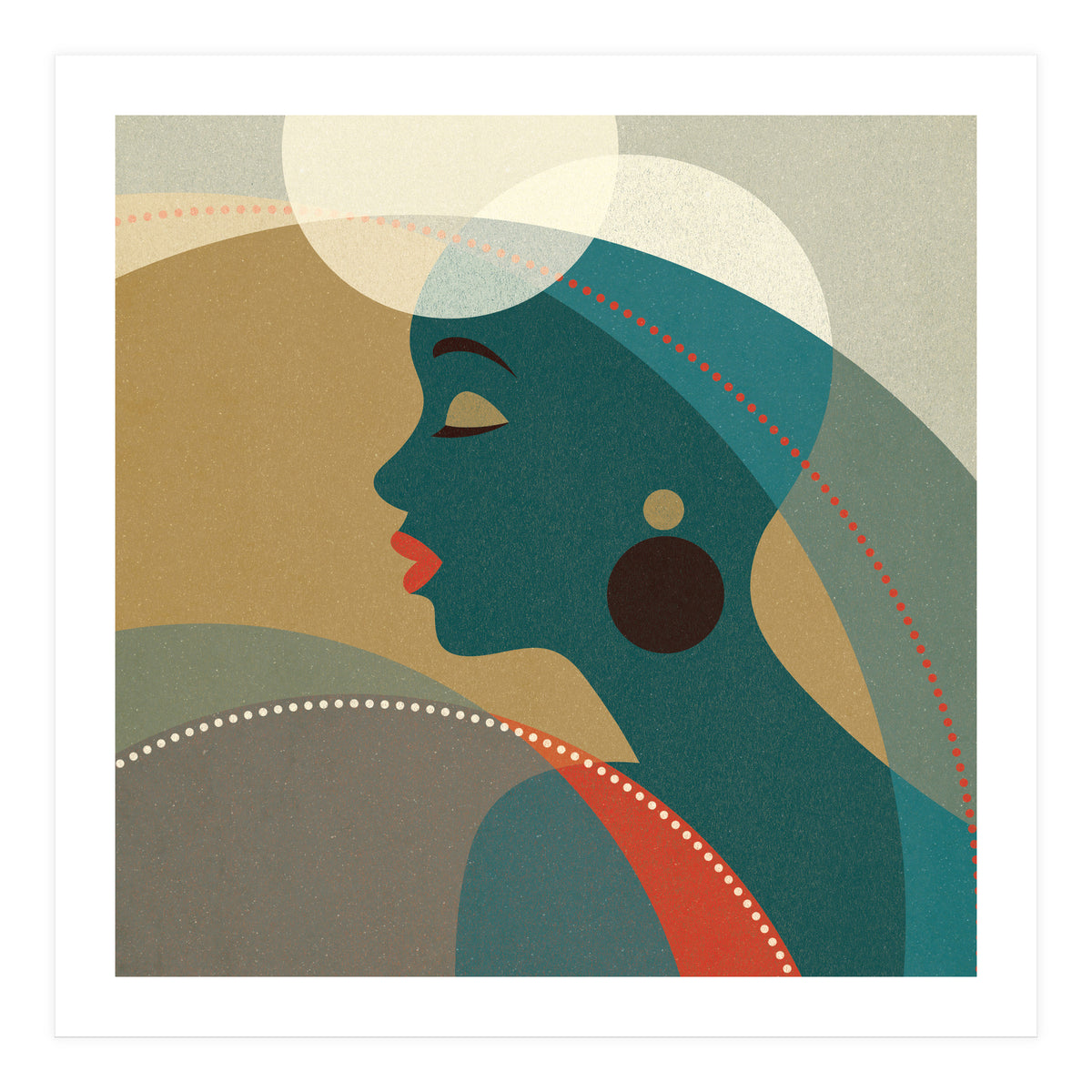 Venn Deco (Emerald) (Print Only)