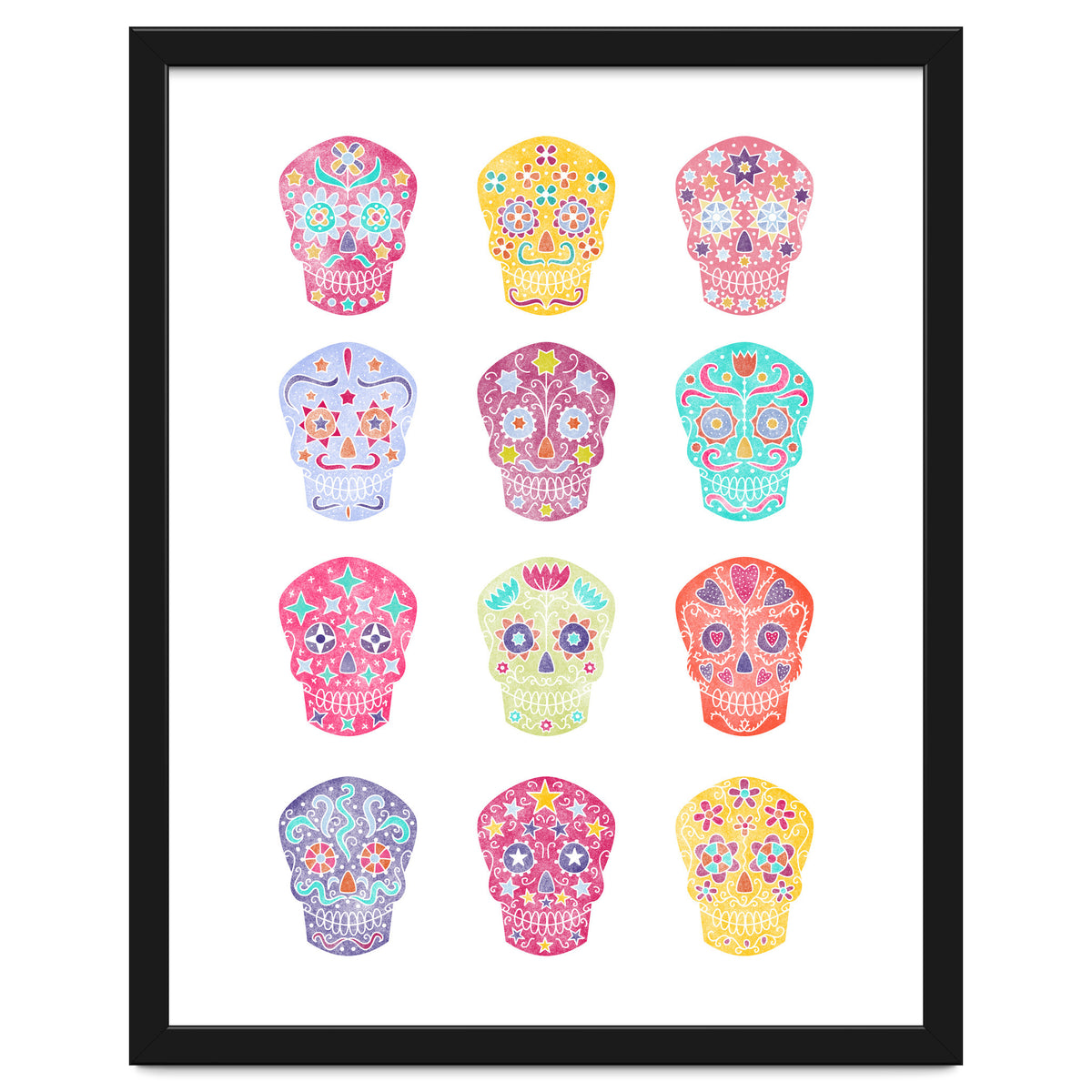 Watercolour Sugar Skulls