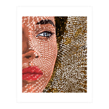 Under The Jute Hat, Bohemian Woman Fashion Painting (Print Only) thumbnail