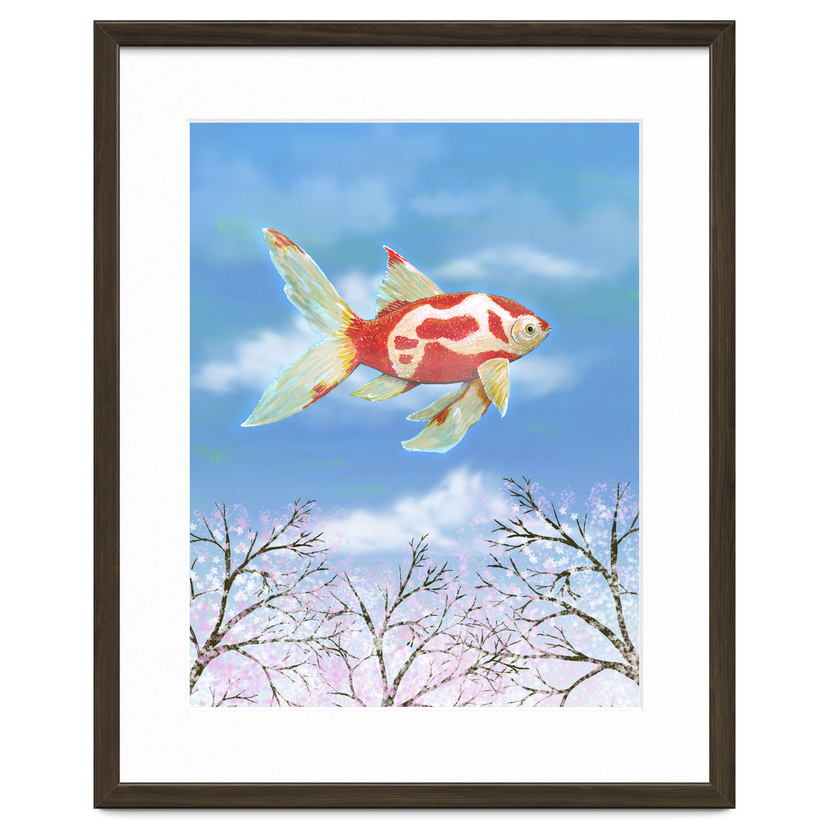 Flying goldfish