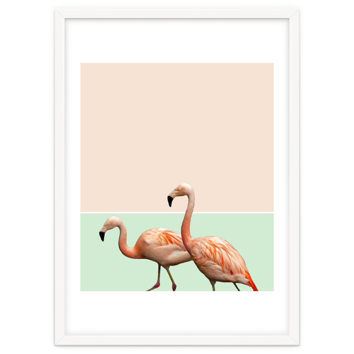 Flamingo Pastel Art