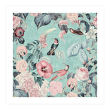 Pastel Hummingbirds Square (Print Only) thumbnail