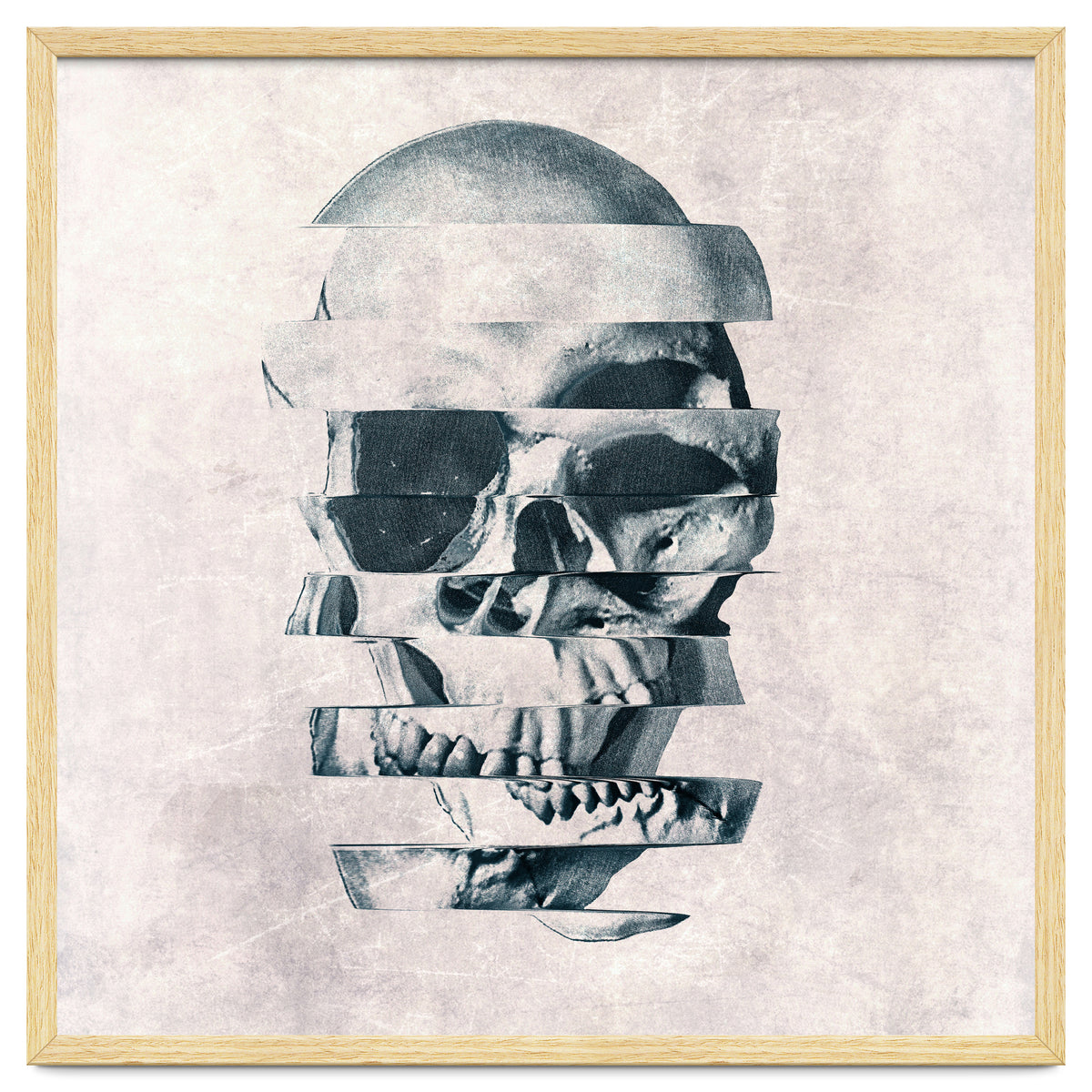 Glitch Skull Mono