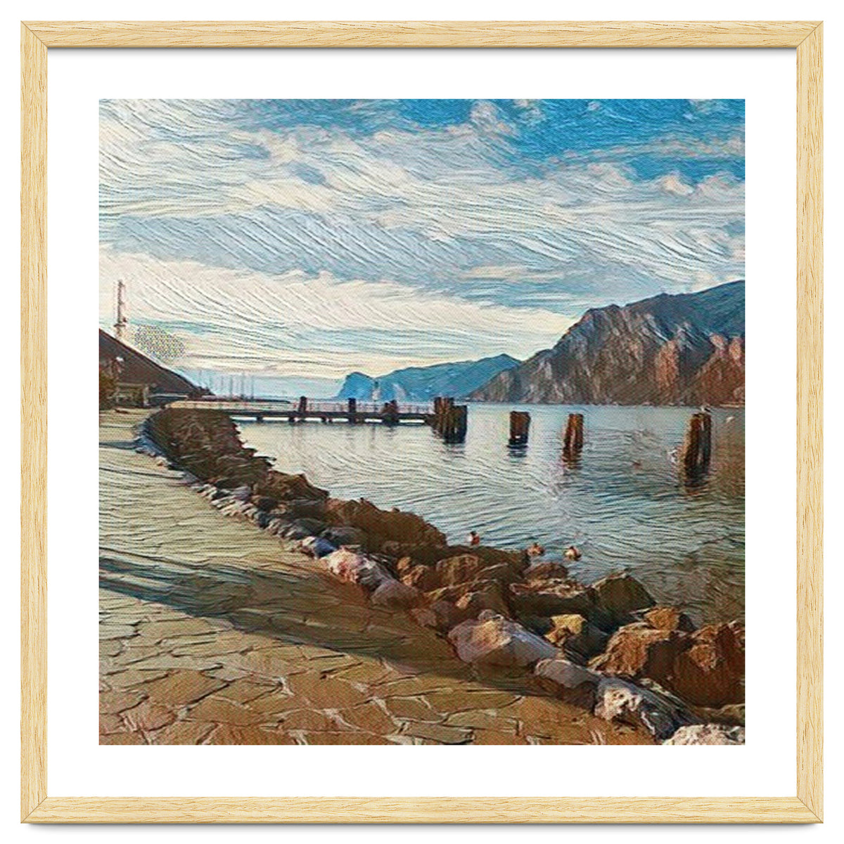 Ducks on Lake Garda, Italy.