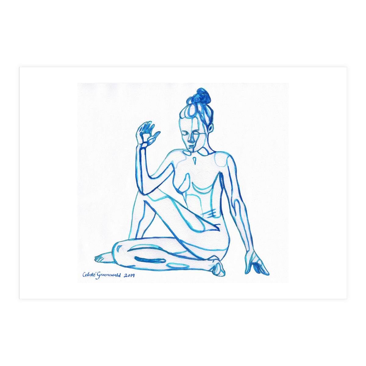 Ardha Matsyendrasana (Print Only)