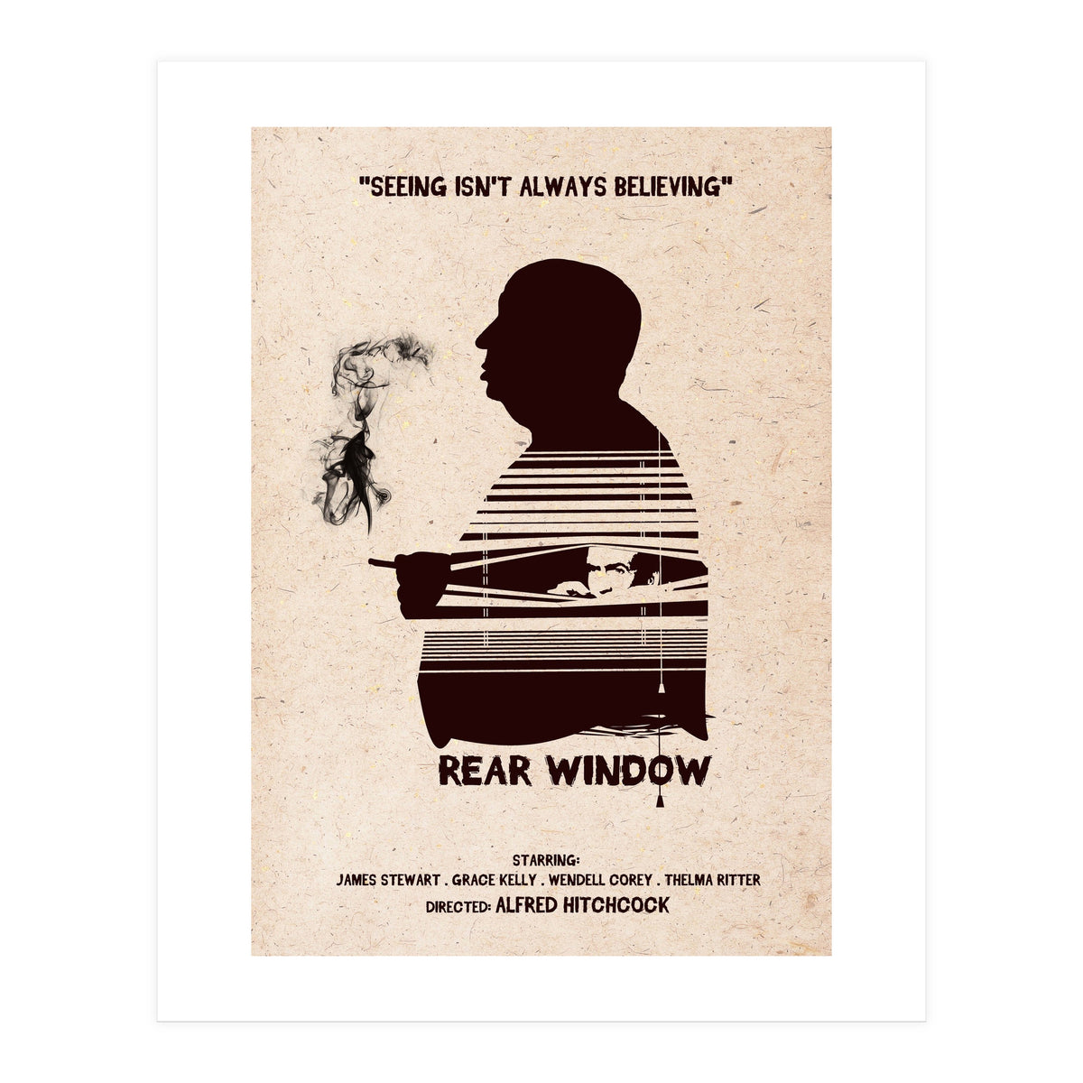Hitchcock Rear Window movie poster (Print Only)