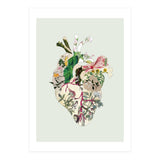 Vintage Botanical Heart - Green (Print Only) thumbnail