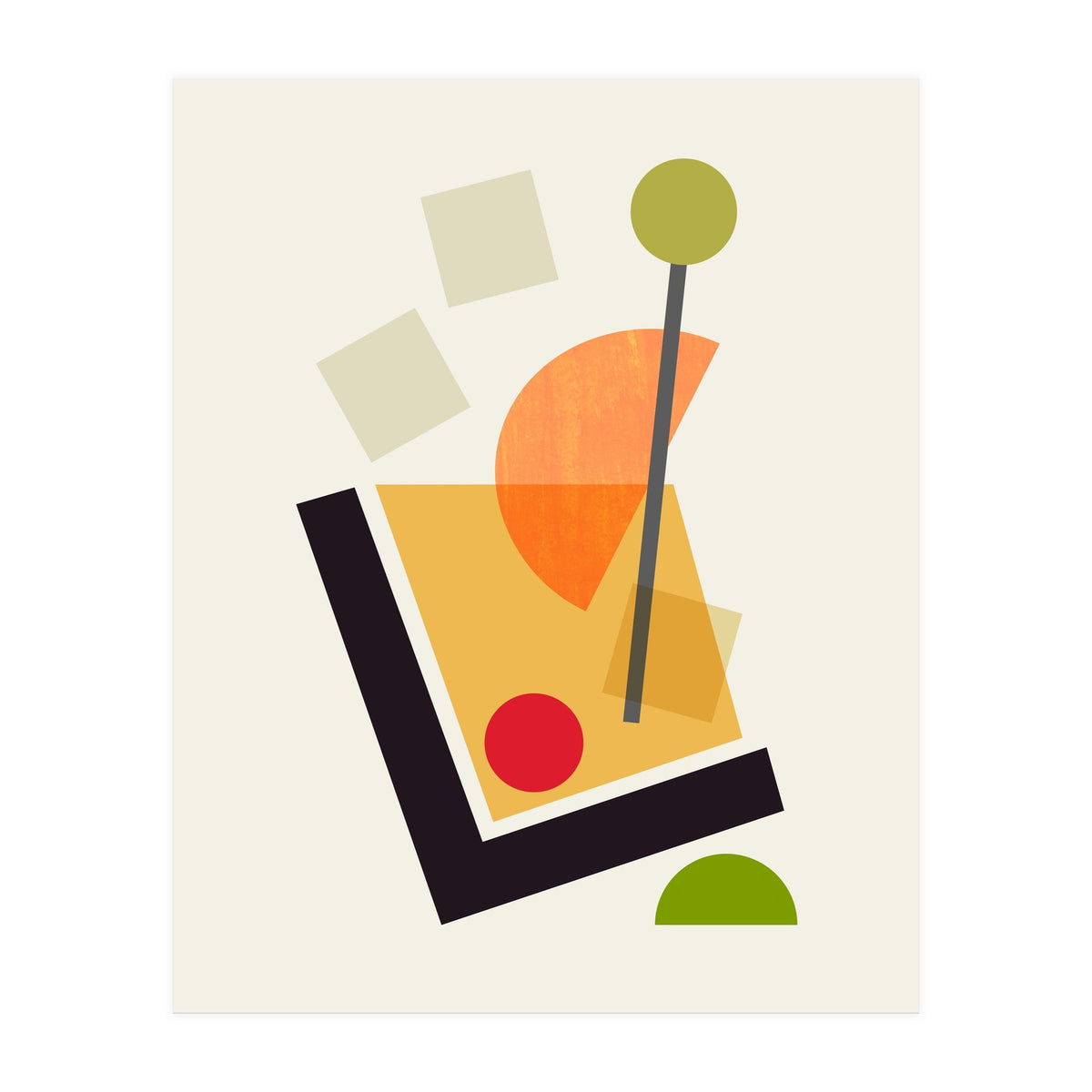 Cocktail III Old Fashioned (Print Only)