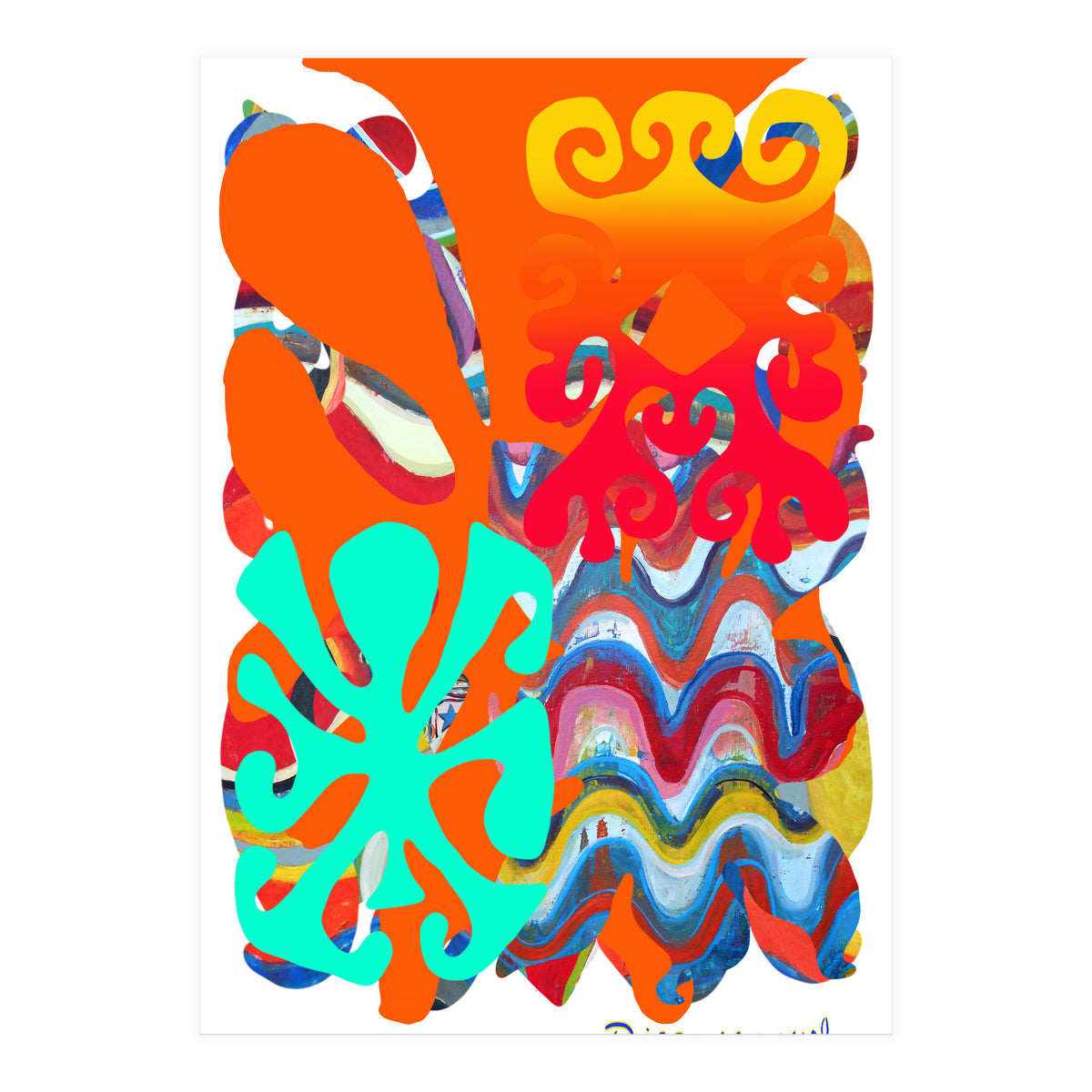 Pop Abstract Asimetrico 6 Copia (Print Only)