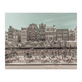 AMSTERDAM Singel Canal with Flower Market | urban vintage style (Print Only) thumbnail