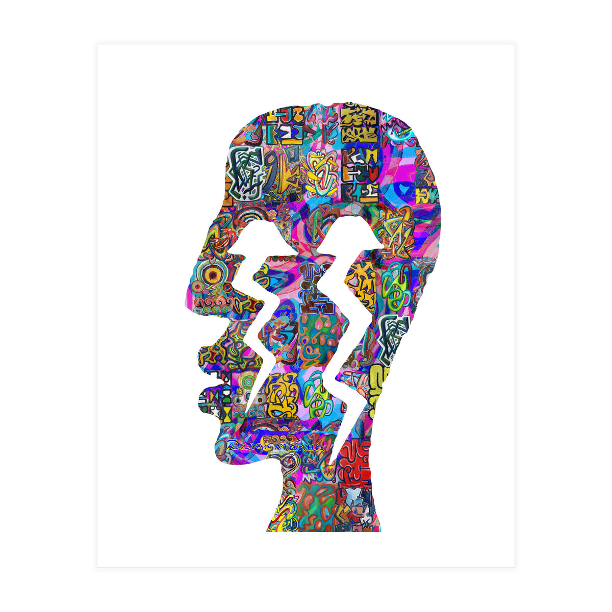 Perfil Con Rayos 2  (Print Only)