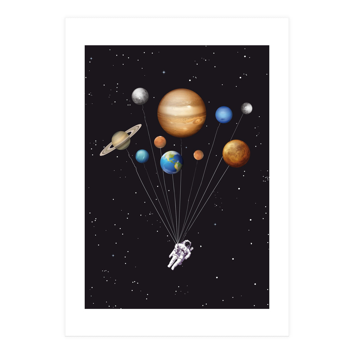 Space traveller poster (Print Only)