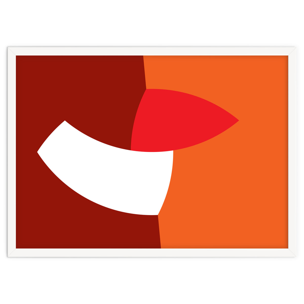 Geometric Shapes No. 66 - orange & reds