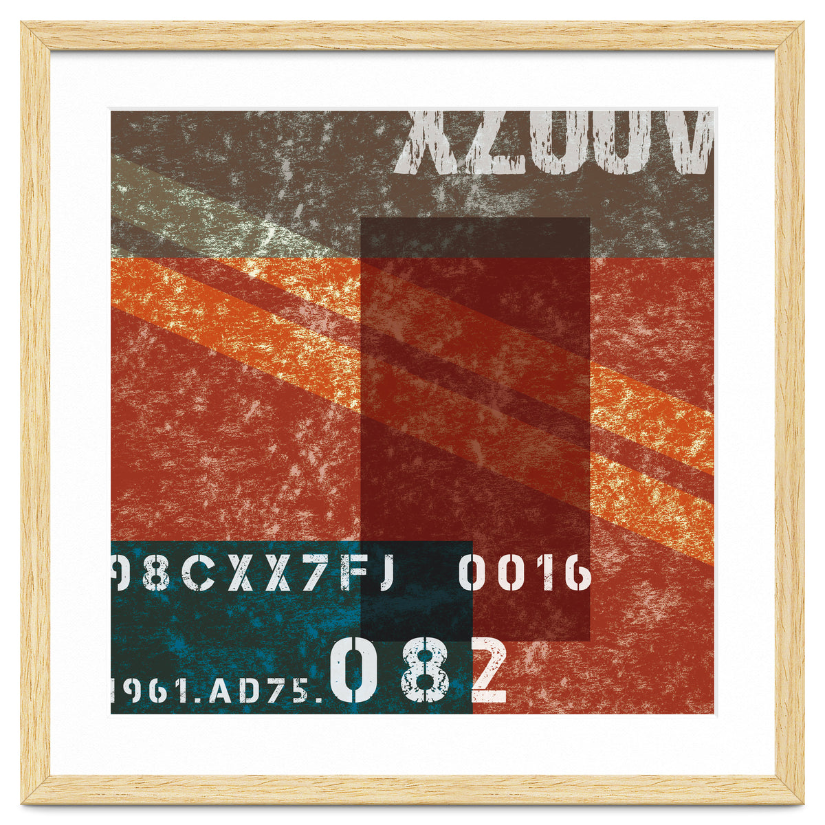 Abstract Industrial Red