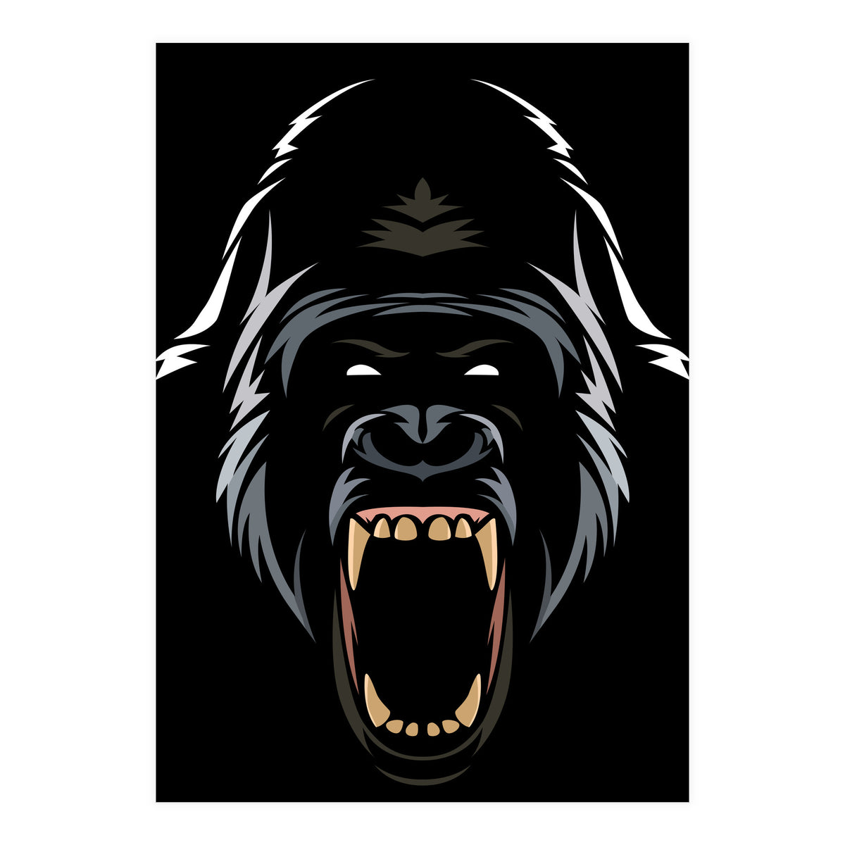 Gorilla Tribal (Print Only)