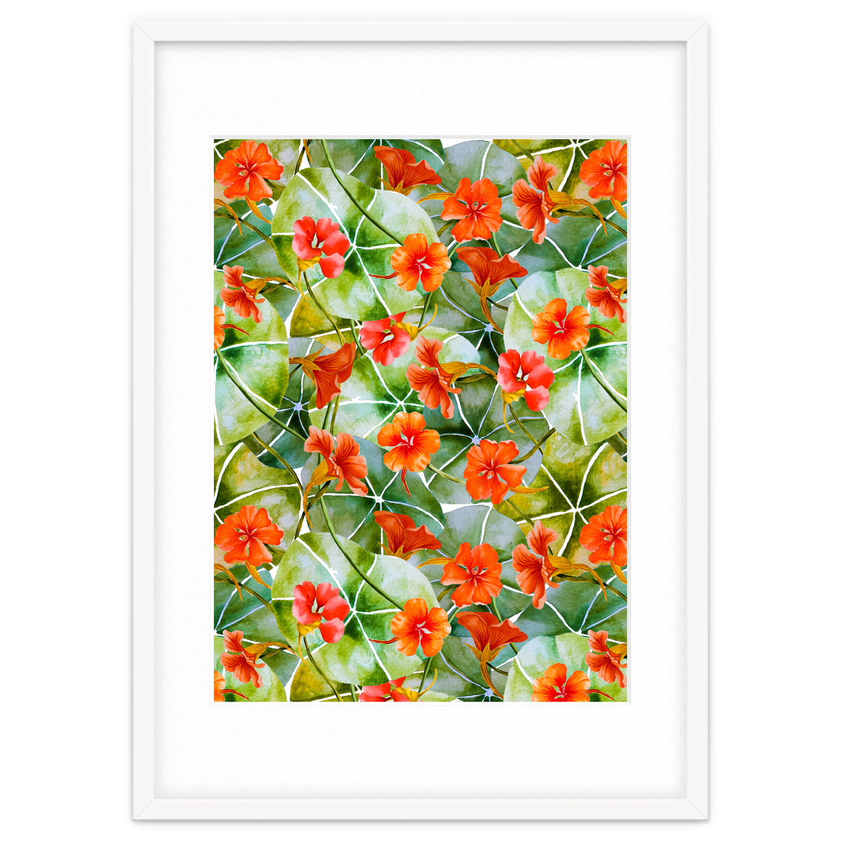 Nasturtiums watercolor 01
