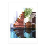 Serenity Weekend | Mindful Travel Greece Architecture | Rustic Earthy Swim Pool | Peace & Positivity (Print Only) thumbnail