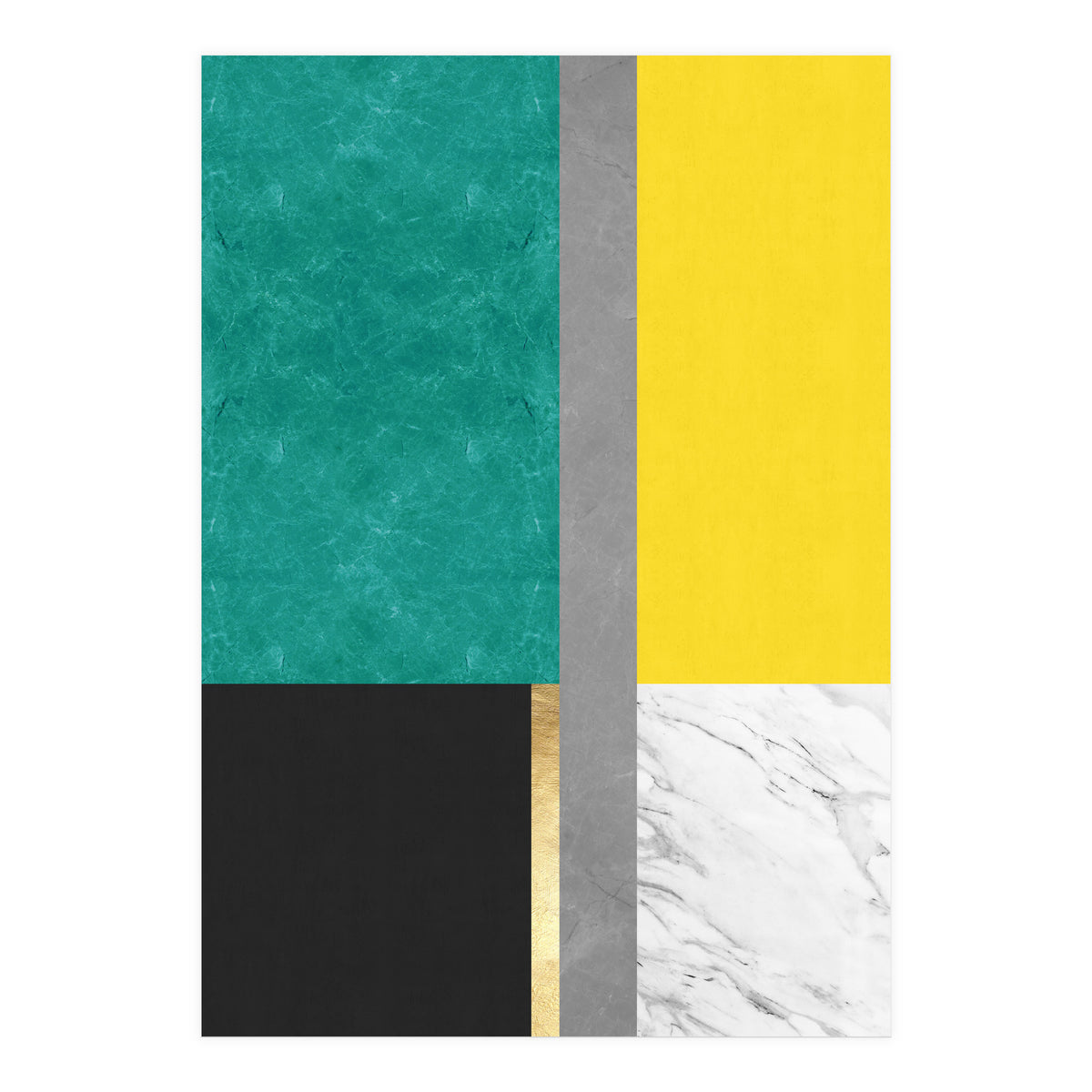 Geometric and golden IX (Print Only)