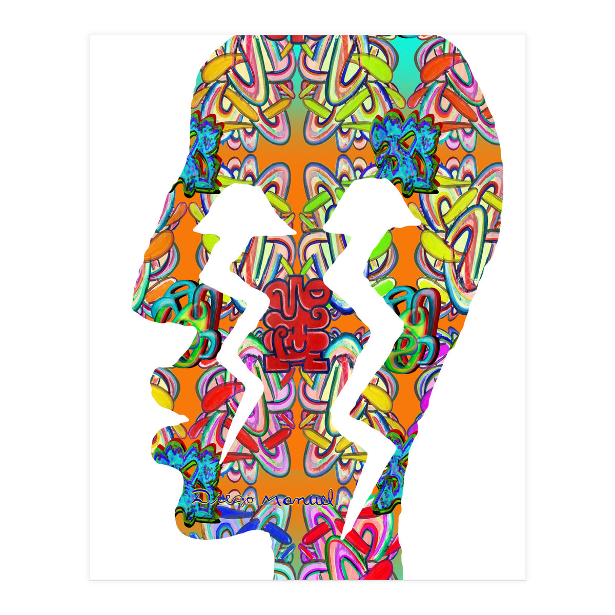 Perfil Con Rayos 5  (Print Only)