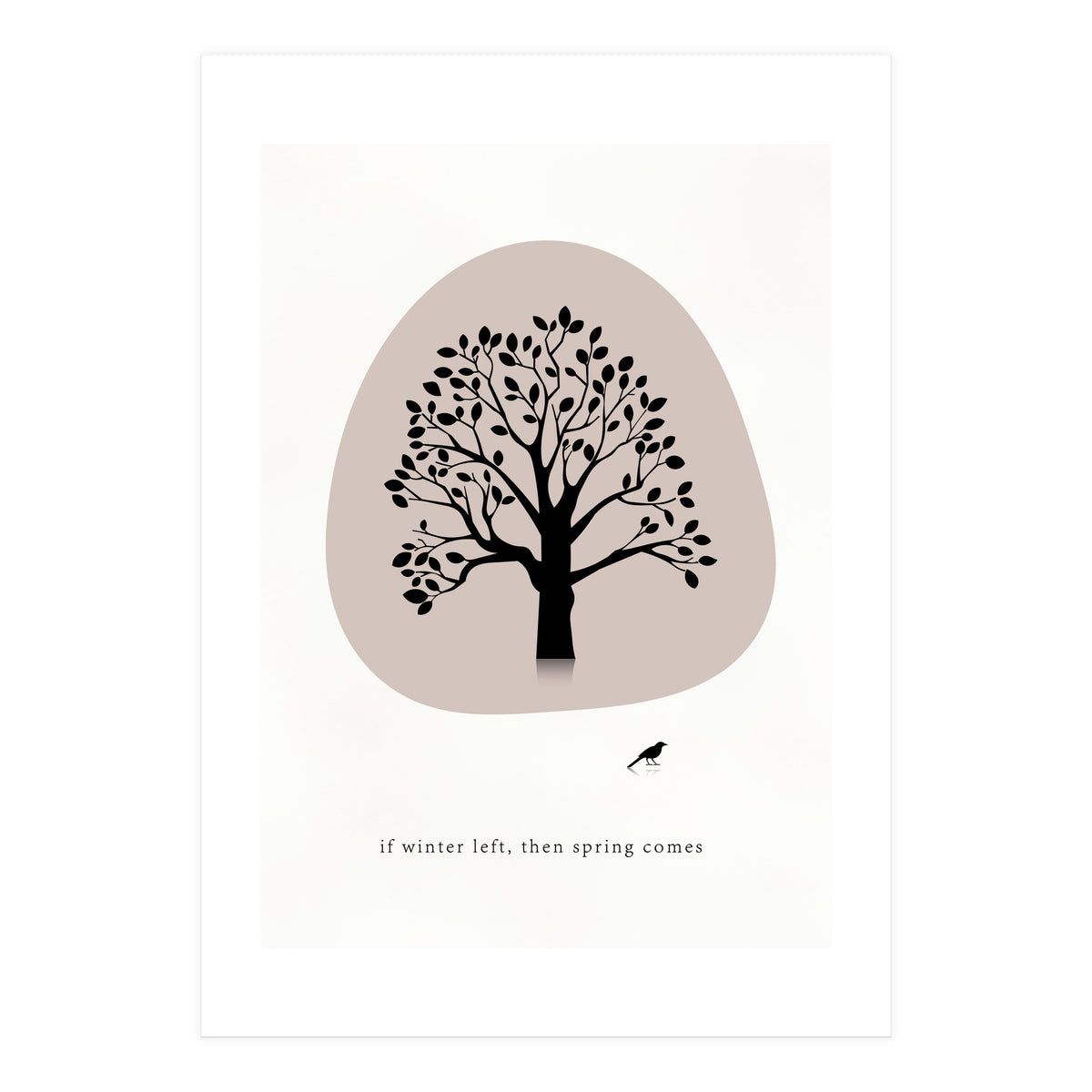 Natural tree - minimal art (Print Only)