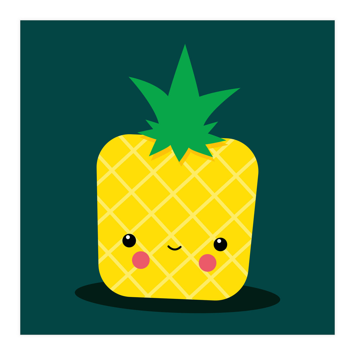 Stay Well Kawaii Pineapple (Print Only)